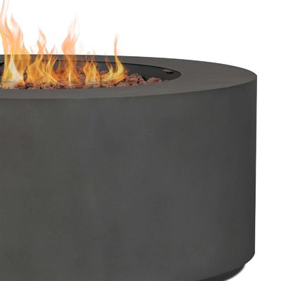 Mesa de fuego de gas de propano exterior con tamaño de 36 "L x 36" W x 15 "H y diseño sin humo