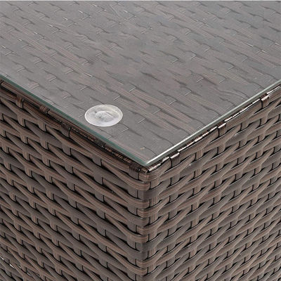 Hotel Al aire libre Patio interior Jardín Balcón Piscina Playa Tejido PE Wicker Rattan Salón Sofá Modular Seccional
