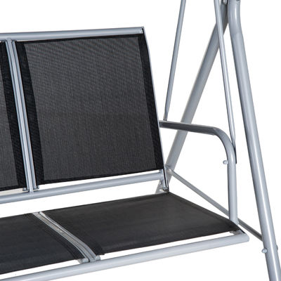 170W x 153H cm silla de oscilación de metal al aire libre banco de jardín silla de hamaca colgante porche oscilación