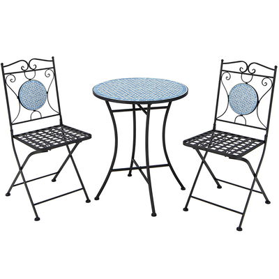 Mejorar su decoración exterior con AJUNION Todo el tiempo Bistro Set tamaño de mesa Dia24 "x H28