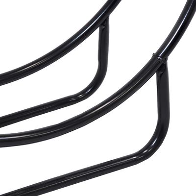 Estante para leña interior y exterior AJUNION Soportador de troncos redondos 3.72kg Acero recubierto en polvo
