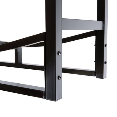 30 pulgadas de carga pesada de leña de leña Power Coated Steel Log Holder para la decoración de la chimenea