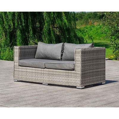 Sofá exterior seccional Conversación en el patio con diseño moderno estilo Wicker Rattan