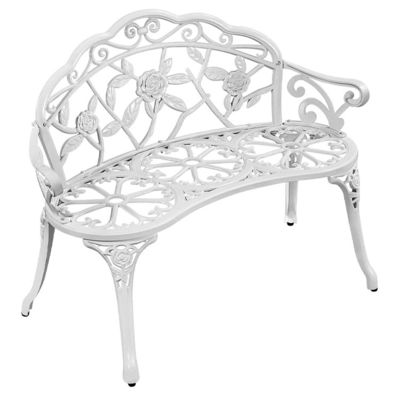 Banco de asiento de amor de aluminio de tipo metal para patio exterior balcón de jardín en diseño moderno