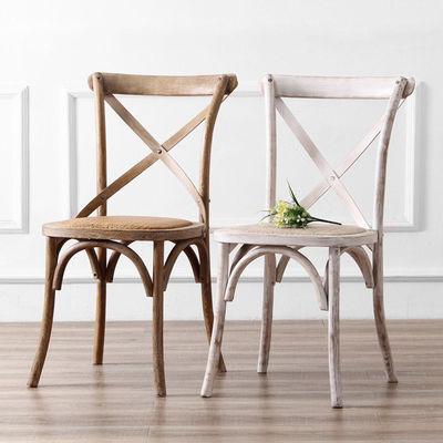 Silla de jardín Hotel Comedor de madera al aire libre Silla trasera para bodas Fiestas de banquete Eventos