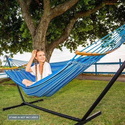 Villa al aire libre Jardín interior Acampada portátil Plegable Ultraligero Cotton Swing Colgante cama de hamaca