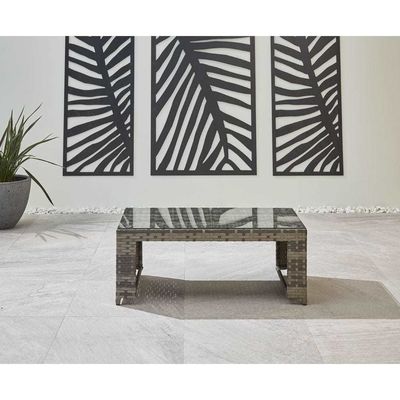 Todo el tiempo Sofá de exterior de Rattan Conjunto de tres plazas L182xW70xH78cm espesor del cojín 9cm