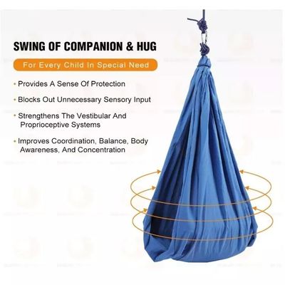 Embalaje de correos Niños Niños Terapia doble Sensorial Aérea Yoga hamaca swing Logotipo personalizado