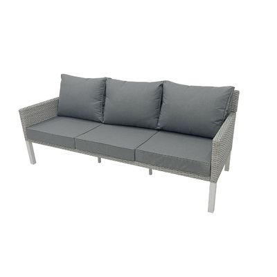 Muebles de ratan de estilo moderno de 4 piezas de salón con L193xW71xH77cm Sofa tamaño