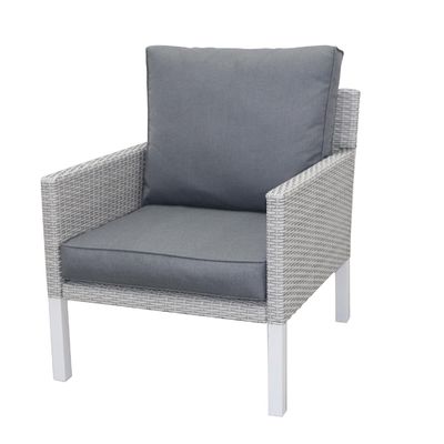 Muebles de ratan de estilo moderno de 4 piezas de salón con L193xW71xH77cm Sofa tamaño
