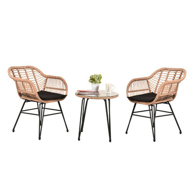 AJUNION 2 Muebles de patio exterior con asientos Bistro Conjunto D23.62'xW21.26'xH31.5'