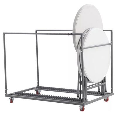 Embalaje de correo Portable de plástico redondo de metal plegable mesa de comedor para el estilo de diseño moderno