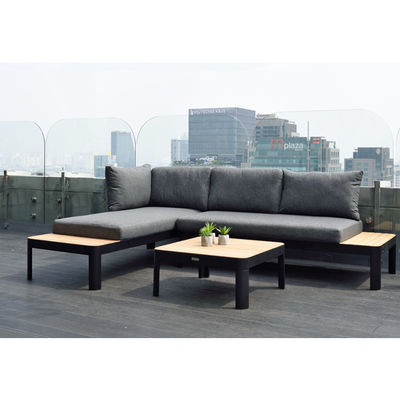 Muebles de jardín modulares de aluminio L172xW72xH43cm AJUNION Chaise al aire libre