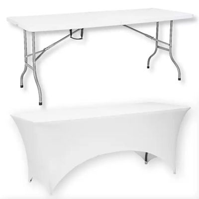 Plastico para exteriores plegable de metal café picnic mesa de comedor para fiesta de jardín evento banquete