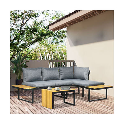 Conjunto de sofá AJUNION Conjunto de aluminio para el jardín