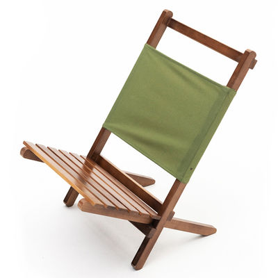 Embalaje de correos y camping al aire libre Jardín apilable Plegable de haya Silla de playa de picnic de madera