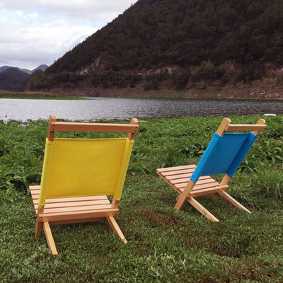 Embalaje de correos y camping al aire libre Jardín apilable Plegable de haya Silla de playa de picnic de madera