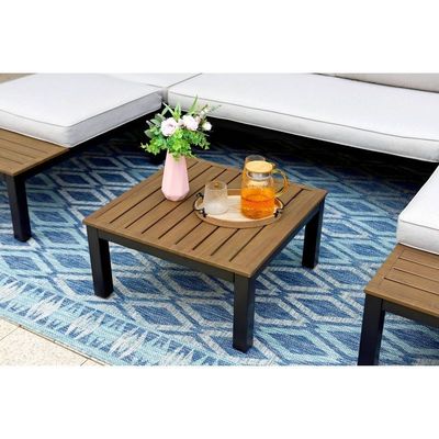 Conjunto de patio modular de aluminio AJUNION Forma U Muebles de exterior de gran tamaño Sofá seccional