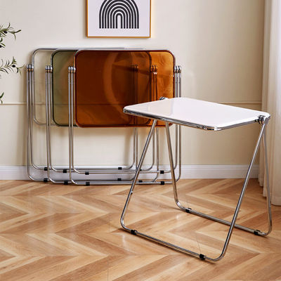 Metal y plástico plegable picnic comedor mesa de café para el jardín moderno exterior sala de estar