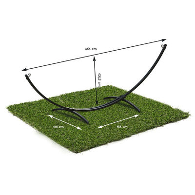 300*150cm Hogar exterior portátil ligero plegable doble hamacas de algodón con soporte