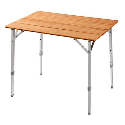 Mesa de mesa de 100*65cm de madera de metal plegable para picnic mesa de comedor para acampar al aire libre