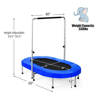 Trampolín plegable plegable para niños para interiores y exteriores 4 FT o OEM Ajustable en altura