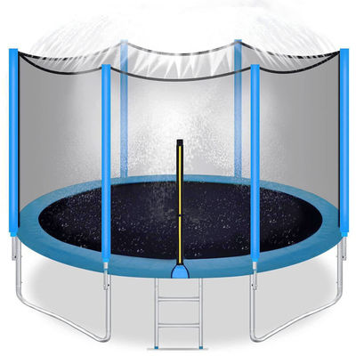 Trampolín de salto de acondicionamiento físico con red de seguridad y logotipo personalizado