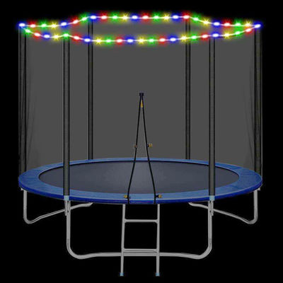 Trampolín de salto de acondicionamiento físico con red de seguridad y logotipo personalizado