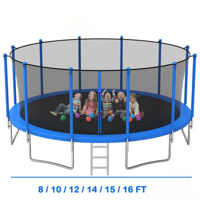 14 FT o OEM Jardín exterior interior Adultos niños Trampolín con red de protección de seguridad