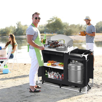 Mesa plegable portátil para fiesta de la villa evento banquete en el patio de jardín al aire libre