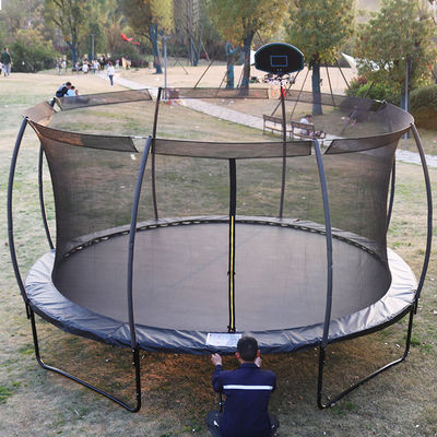 Adultos Niños Niños Basketball Hoop Set Trampolín con red protectora y logotipo opcional