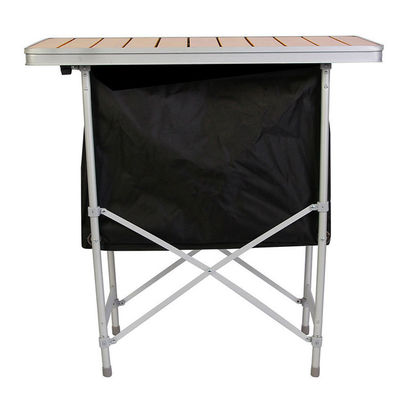Cuarto de almacenamiento de picnic de bambú ligero para eventos de patio de jardín al aire libre