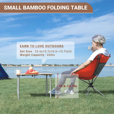 Mesa plegable ajustable de altura ligera para camping y picnic