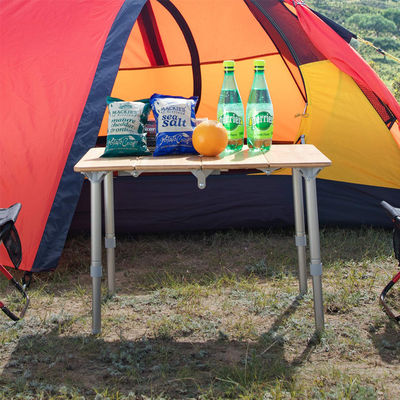 Mesa plegable ajustable de altura ligera para camping y picnic