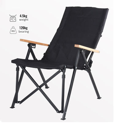 Silla plegable con respaldo de respaldo ajustable en 4 posiciones para acampar Pescar Caminar al aire libre