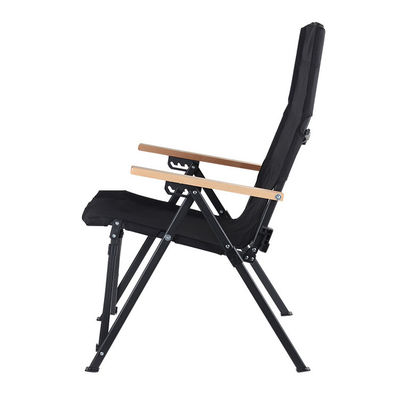 Silla plegable con respaldo de respaldo ajustable en 4 posiciones para acampar Pescar Caminar al aire libre