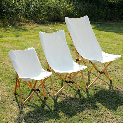 Silla de madera de haya ultraligera Silla de campamento de mariposa plegable portátil para adultos