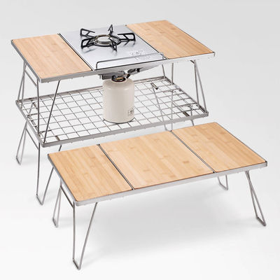 Cuadro de cocina ligero portátil ajustable barbacoa playa picnic camping cocina IGT con 1