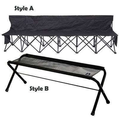 OEM Banco plegable portátil 6 asientos silla de playa plegable con bolsa de mano y espalda