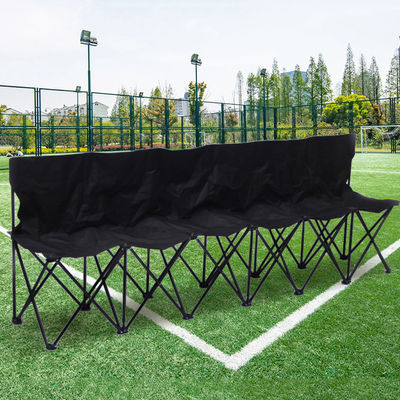 OEM Banco plegable portátil 6 asientos silla de playa plegable con bolsa de mano y espalda