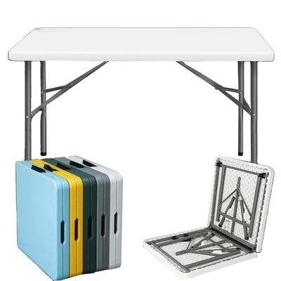 Tabla plegable ajustable portátil de metal de plástico HDPE para hoteles, restaurantes y banquetes