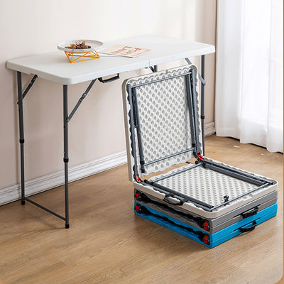 Tabla plegable ajustable portátil de metal de plástico HDPE para hoteles, restaurantes y banquetes