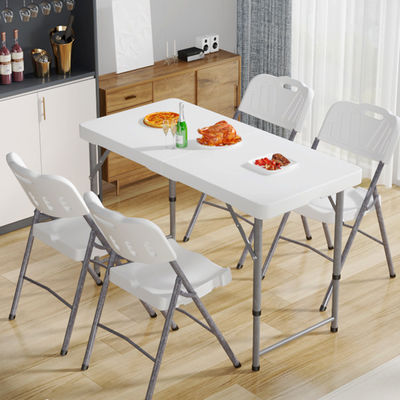 Tabla plegable ajustable portátil de metal de plástico HDPE para hoteles, restaurantes y banquetes