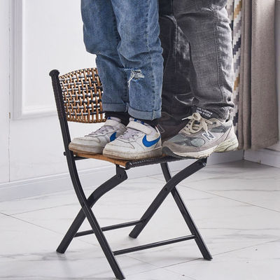 Silla plegable de rattan artificial para eventos de banquete de la fiesta escolar