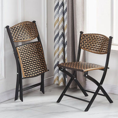 Silla plegable de rattan artificial para eventos de banquete de la fiesta escolar