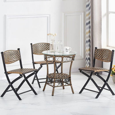 Silla plegable de rattan artificial para eventos de banquete de la fiesta escolar