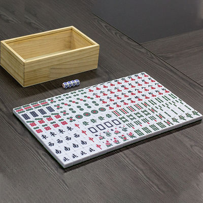 Panel de estilo de madera Mesa de Mahjong plegable portátil para eventos y reuniones de fiestas al aire libre