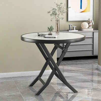 Mesa de comedor de café plegable de hierro metálico para camping al aire libre Café balcón patio de jardín