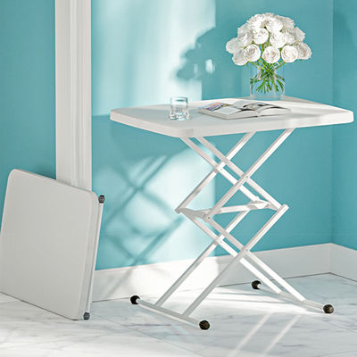 Oficina de jardín TV interior al aire libre mesa de comedor portable ajustable robusta pequeña mesa plegable
