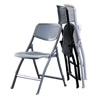 Banquetes al aire libre Eventos de plástico metal plegable silla de comedor blanca negra para el hotel de bodas